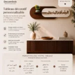 Tableau décoratif islamique Personnalisable